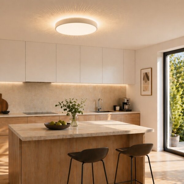 Brilliant - LED stropné svietidlo SOLISTRA LED/18W/230V pr. 34,5 cm biela
