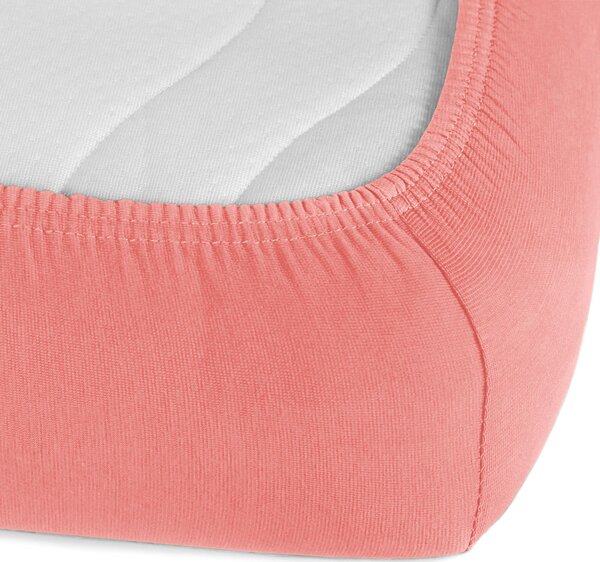 Detské jersey napínacie prestieradlo do postieľky JR-001 Koralové 60 x 120 x 10 cm - do postieľky