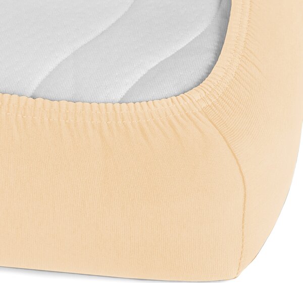 Detské jersey napínacie prestieradlo do postieľky JR-021 Púdrové 60 x 120 x 10 cm - do postieľky