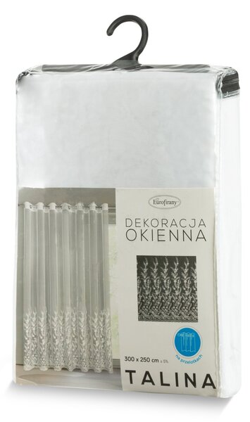 ZÁCLONA NA KRÚŽKOCH TALINA 300 CM X 250 CM VZOROVANÁ