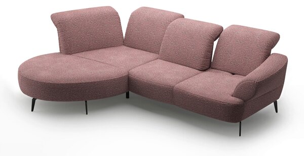 ROHOVÁ SEDAČKA, textil, baklažánová Sit & More - Sedačky, Online Only