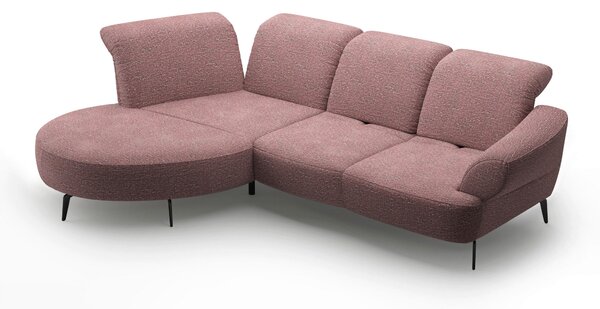ROHOVÁ SEDAČKA, textil, baklažánová Sit & More - Sedačky, Online Only