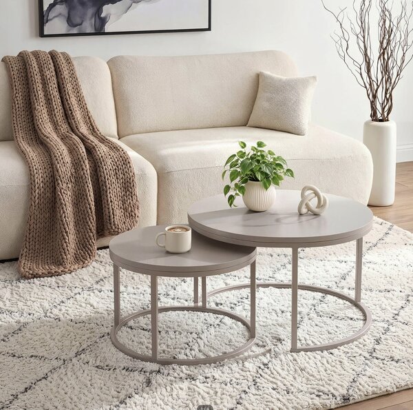 JAKS Sada 2 konferenčných stolíkov Nelly kašmír