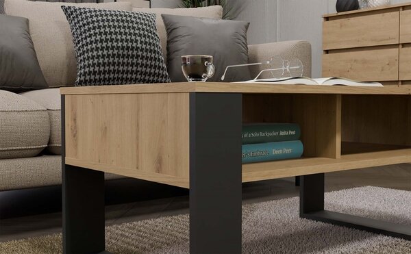 TP Living Konferenční stolek Lawa MODERN 2P dub artisan/antracit
