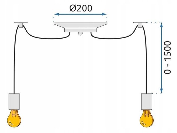 TooLight Stropné svietidlo Spider 12