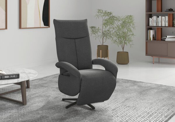RELAXAČNÉ KRESLO, textil, tmavosivá Sit & More - Online Only obývacie izby, Online Only