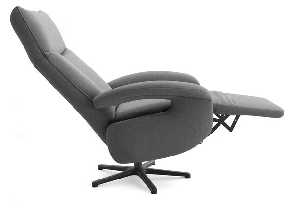 RELAXAČNÉ KRESLO, textil, tmavosivá Sit & More - Online Only obývacie izby, Online Only
