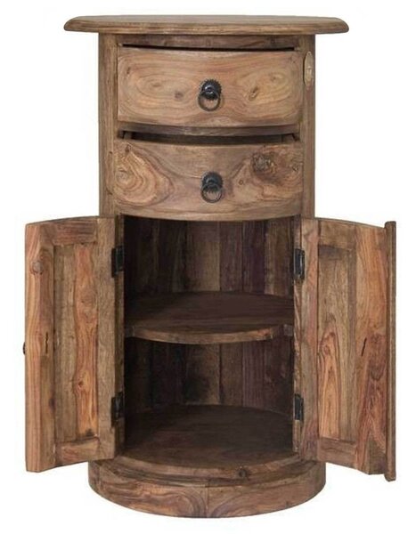 CASTLE Komoda oval 74x50 cm, palisander