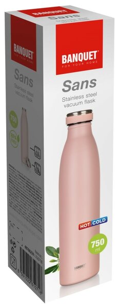 Banquet Termoska nehrdz. SANS 750 ml, lososová