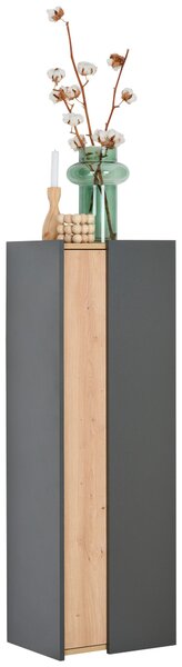 STREDNE VYSOKÁ SKRINKA, antracitová, dub artisan, 40,2/120/31,7 cm home24 - Kúpeľňové skrinky, Online Only