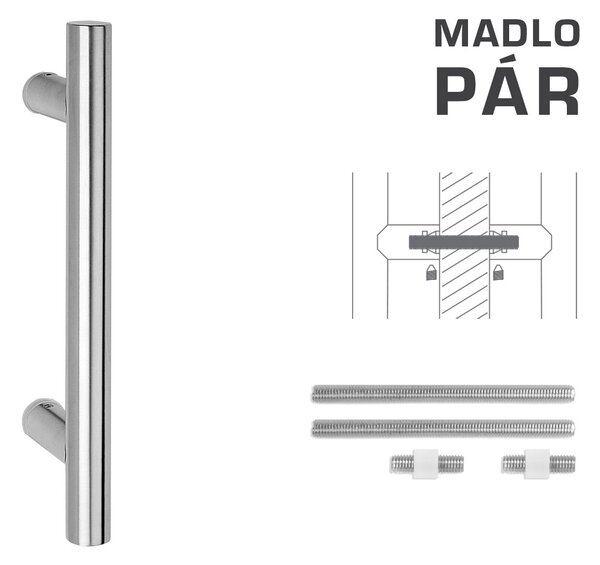 FT - MADLO kód K00 Ø 25 mm UN pár 200 mm, Ø 25 mm, 300 mm