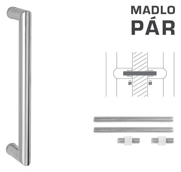 FT - MADLO kód K02 Ø 25 mm UN pár 200 mm, Ø 25 mm, 225 mm