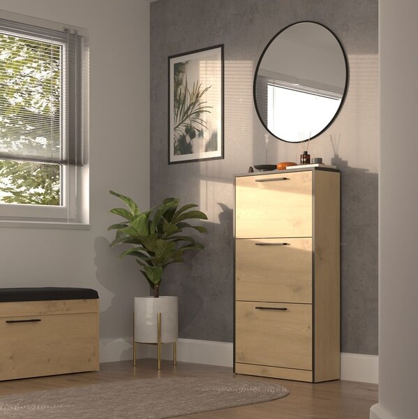 TP Living Výklopný botník Paula dub artisan