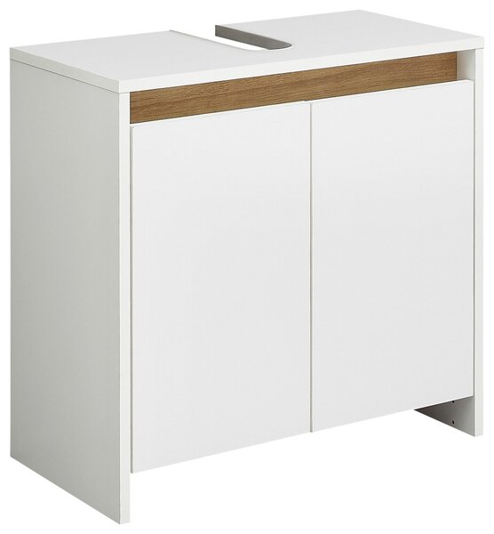SKRINKA POD UMÝVADLO, biela, farba duba, biela, 61,8/59,3/32,2 cm Xora - Kúpeľňové skrinky, Online Only
