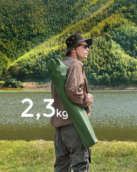 SONGMICS Sada 2 ks kempingových stoličiek Hasny zelená