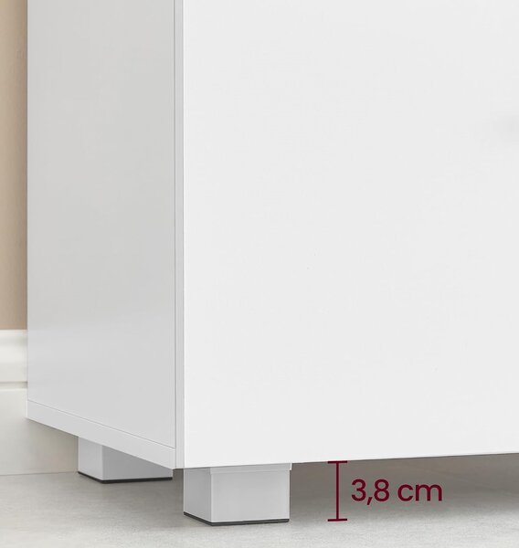 SONGMICS Skrinka pod umývadlo Vasagle Plony 60 cm biela