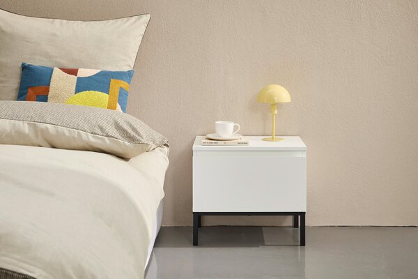 NOČNÝ STOLÍK, biela, 49/43/35 cm Hom`in - Obývacie zostavy, Online Only
