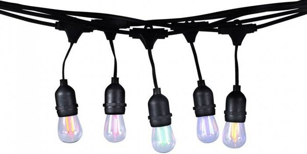 Záhradný veniec s farebnými žiarovkami RGB