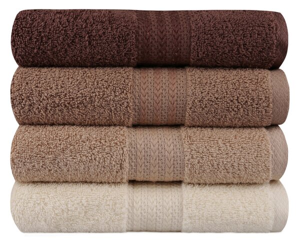 SADA UTERÁKOV NA RUKY, 50/90 cm, hnedá, krémová, béžová - Kúpeľňový textil, Online Only