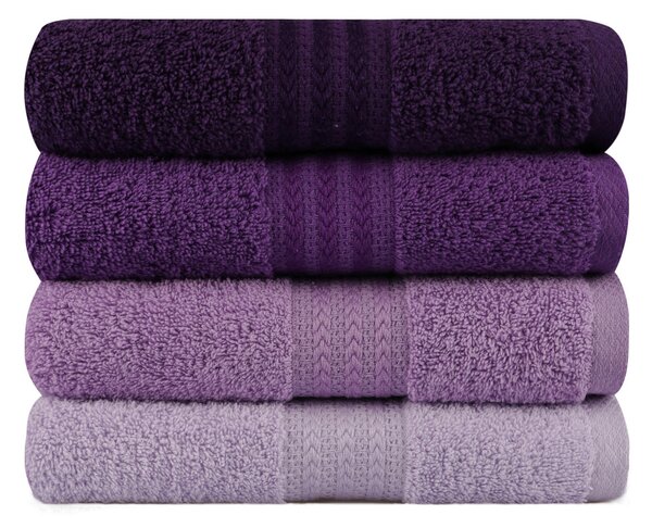 SADA UTERÁKOV NA RUKY, 50/90 cm, lila, fialová, orgovánová - Kúpeľňový textil, Online Only