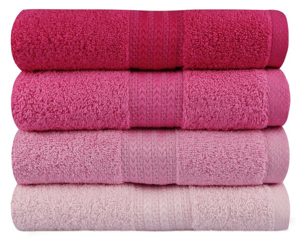 SADA UTERÁKOV NA RUKY, 50/90 cm, ružová, pink, svetloružová, tmavoružová - Kúpeľňový textil, Online Only
