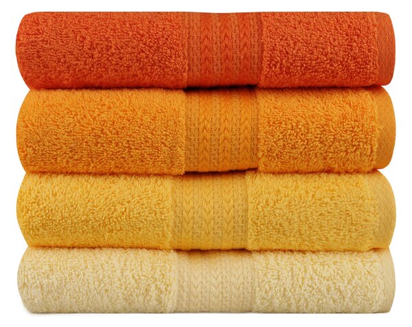 SADA UTERÁKOV NA RUKY, 50/90 cm, žltá, oranžová, svetložltá, tmavooranžová - Kúpeľňový textil, Online Only