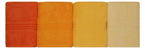 SADA UTERÁKOV NA RUKY, 50/90 cm, žltá, oranžová, svetložltá, tmavooranžová - Kúpeľňový textil, Online Only