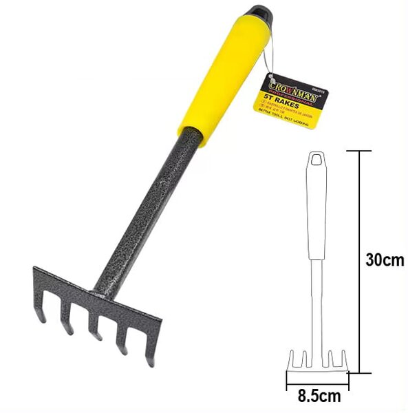CROWNMAN Kovové hrable 30 cm
