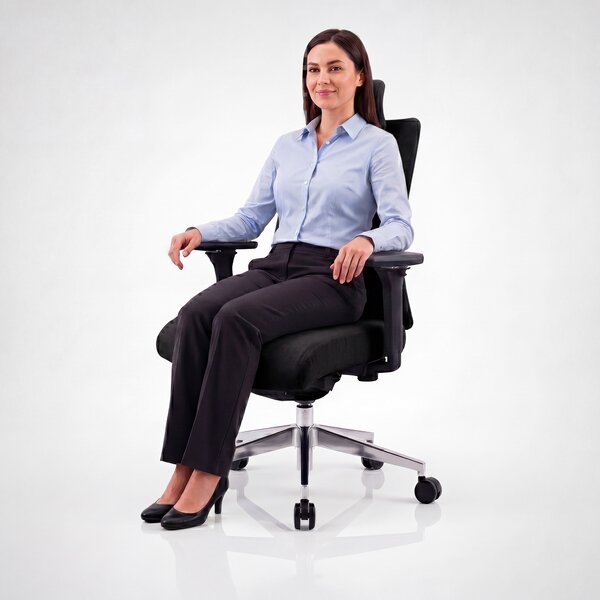 Ergonomická kancelárska stolička čierna VECTOR