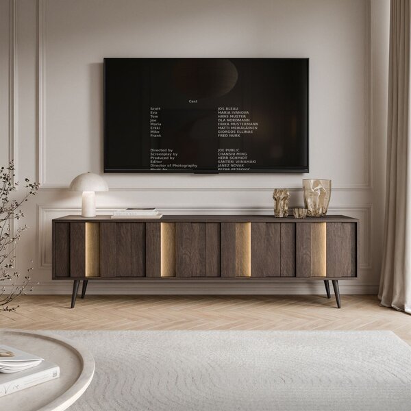 TV STOLÍK ELVIRA DUB DUNIN LED 183 cm