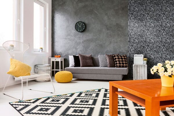 Tapeta s elegantným vzorom v čierno-bielom prevedení Digital Line