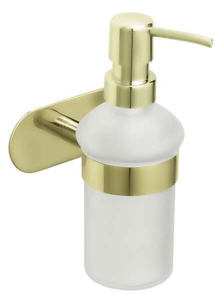 Samodržiaci dávkovač mydla z nerezovej ocele v zlatej farbe 0.2 l Orea Gold – Wenko
