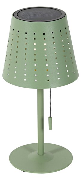 Vonkajšia stolná lampa zelená vrátane LED 3-stupňová stmievateľná nabíjateľná a solárna - Ferre