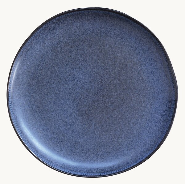 Kameninové plytké taniere Blue Maison, 6 ks