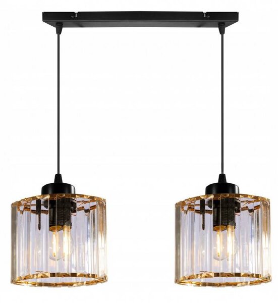 Elegantná nastaviteľná lampa so skleneným tienidlom