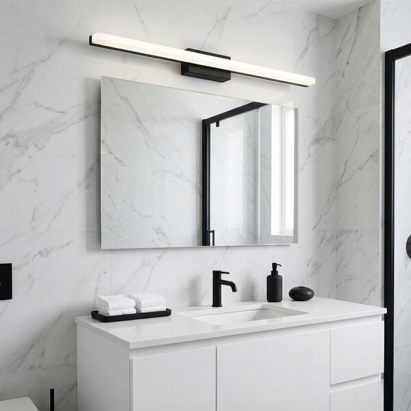 Toolight Toolight, LED nástenné svietidlo 80 cm, 13W, 1000lm, 4000K, APP1856-1W, čierna, OSW-66009