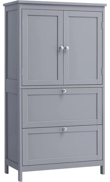 SONGMICS Kúpeľňová skrinka Vasagle Swede 110 cm sivá
