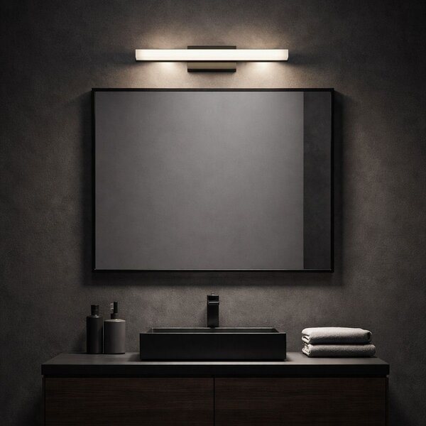 Toolight Toolight, LED nástenné svietidlo 40 cm, 6W, 500 lm, 4000K, APP1854-1W, čierna, OSW-66008