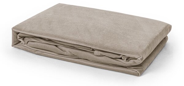 Sleeptime Zamatové prestieradlo Taupe Veľkosť: 160x200