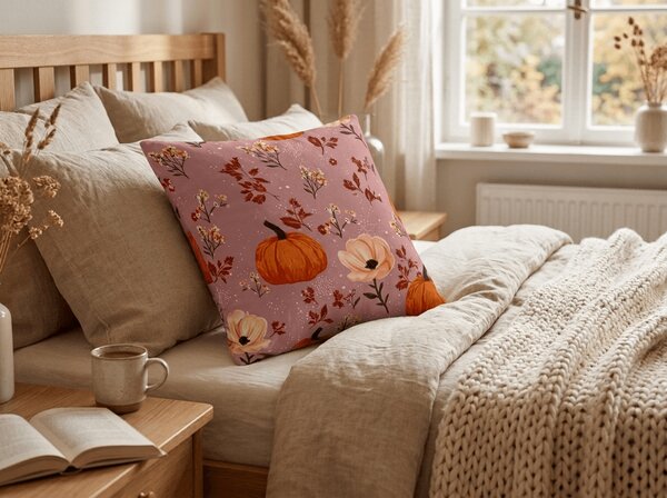 Obliečka na vankúš z mikrovlákna PUMPKINS ROSAVIE 45x45 cm, staroružová
