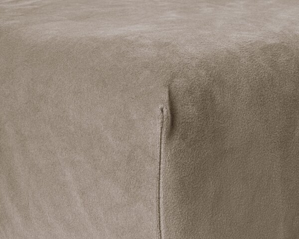 Sleeptime Zamatové prestieradlo Taupe Veľkosť: 160x200