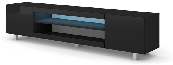TV stolík/skrinka Katty (čierna) (LED). Vlastná spoľahlivá doprava až k Vám domov. 1057671