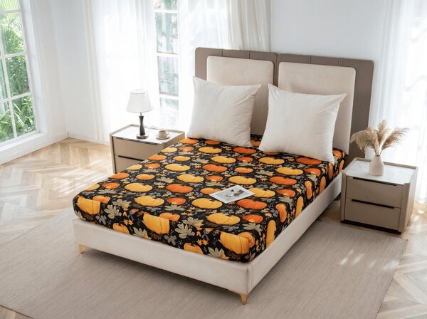 Obliečka z mikrovlákna ORANGE PUMPKINS farebná 90x200 cm