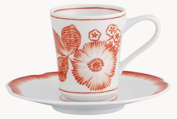 Porcelánová šálka na espresso's podšálkou Coralina