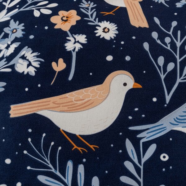 Obliečky z mikrovlákna DENIM BIRDS modré Rozmer obliečky: 70 x 90 cm | 140 x 200 cm
