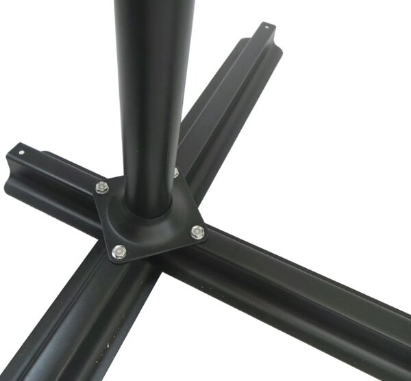 Závesný slnečník s LED solárnym osvetlením BestBerg BBHU-12 / 300 cm / zelená