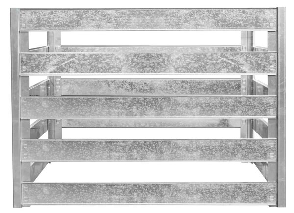 Záhradný kompostér BestBerg KKB-1 / oceľ / 0,8 m² / strieborná