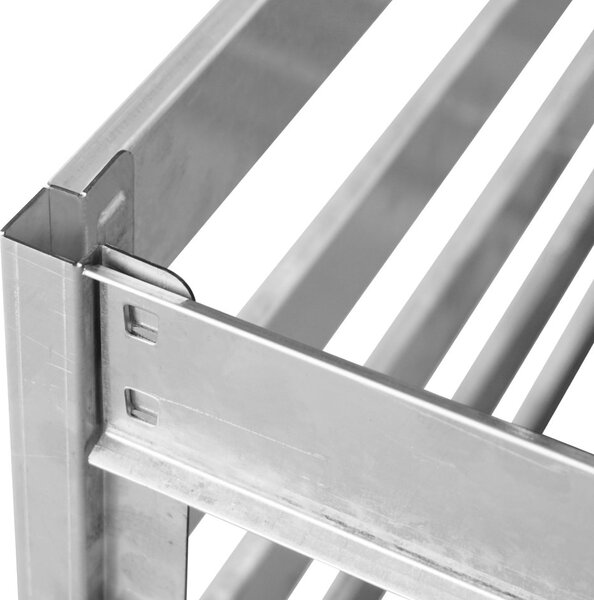 Záhradný kompostér BestBerg KKB-1 / oceľ / 0,8 m² / strieborná