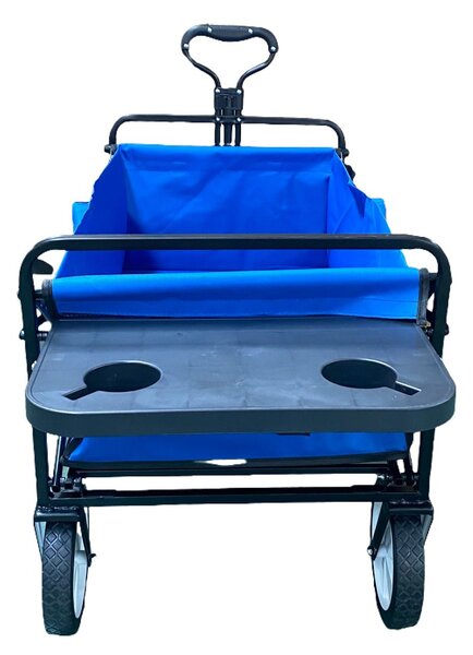BestBerg BBBW-10BE skladací záhradný / plážový vozík / nosnosť 70 kg / modrý