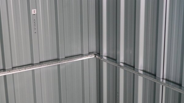 Záhradný domček BestBerg ZCH-4AB / 4,5 m² / 259 x 172 x 222 cm / sivá/biela